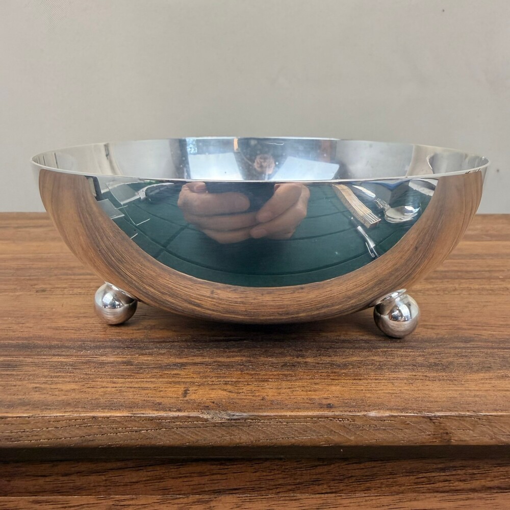 Crescent Silver Manufacturing Co. Silverplate Footed 5" Bowl